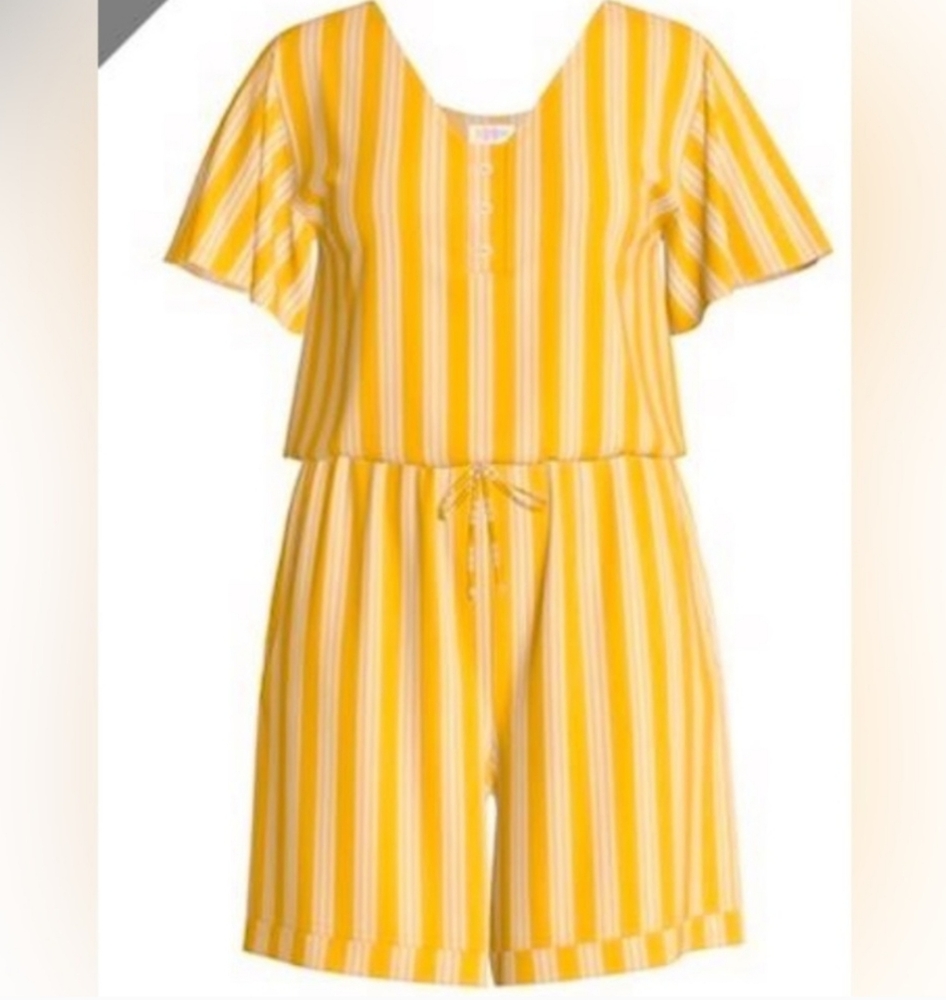 LuLaRoe Yellow Jumpsuit Romper